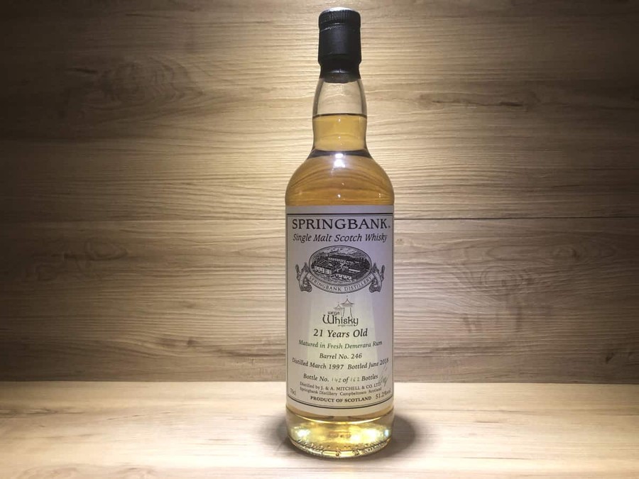Springbank 1997 Private Bottling Fresh Demerara Rum #246 WEGA Whisky 51.2% 700ml