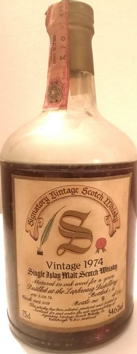 Laphroaig 1974 SV Vintage Collection Dumpy Oak Wood #5119 54.6% 750ml