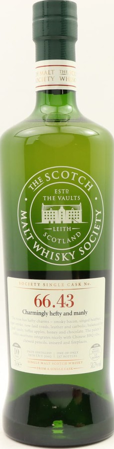 Ardmore 2002 SMWS 66.43 Charmingly hefty & manly Refill Barrel 58.7% 700ml