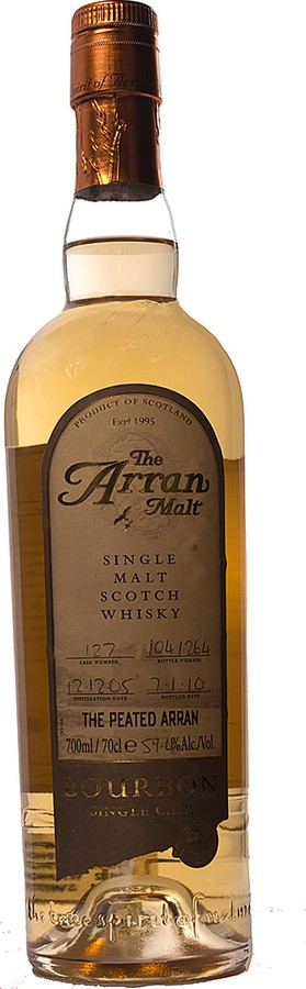 Arran 2005 The Peated Arran Bourbon Cask #127 59.4% 700ml