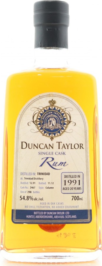 Duncan Taylor 1991 Aged in Oak Casks 20yo 54.8% 700ml