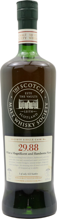 Laphroaig 2001 SMWS 29.88 What A Magnificent and Handsome Nose 9yo Refill Ex-Sherry Butt 60.9% 700ml