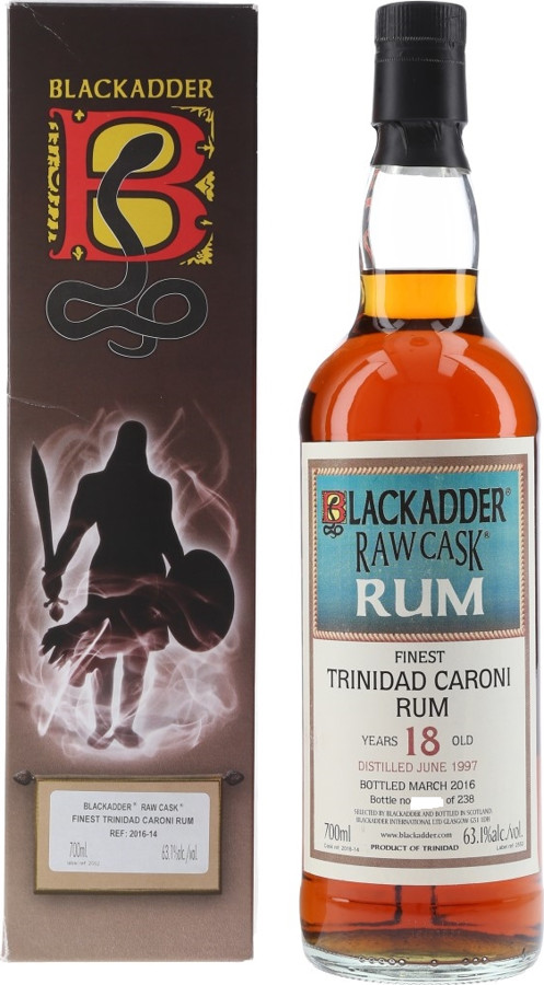 Blackadder 1997 Raw Cask Trinidad Caroni Rum 18yo 63.1% 700ml