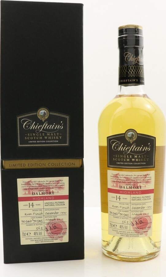 Dalmore 1995 IM Chieftain's Choice 14yo Rum Wood 90342 / 43 46% 700ml