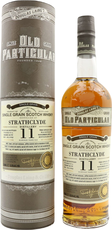 Strathclyde 2005 DL Old Particular 11yo Sherry Butt Finish 55.5% 700ml