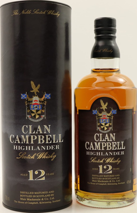 Clan Campbell 12yo Highlander Scotch Whisky 40% 700ml