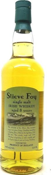 Slieve Foy 8yo Single Malt Irish Whisky American White Oak Barrels 46% 750ml