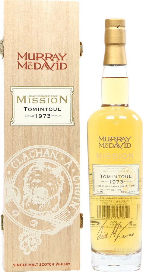 Tomintoul 1973 MM Mission Selection Number Four 46% 700ml