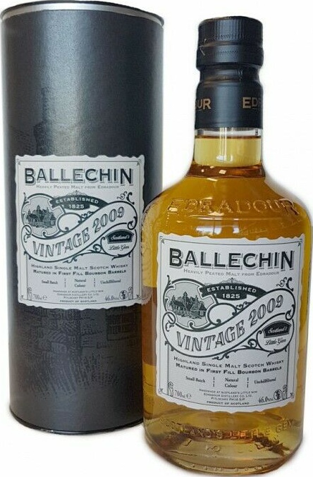 Ballechin 2009 Vintage The Chronicles First Fill Bourbon Barrels 46% 700ml