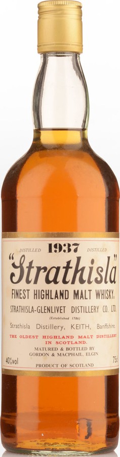 Strathisla 1937 GM Licensed Bottling 40% 750ml