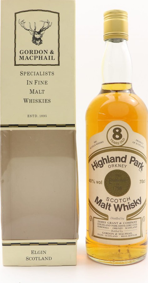 Highland Park 8yo GM Scotch Malt Whisky 40% 700ml