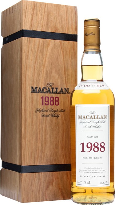 Macallan 1988 Fine & Rare Sherry Wood #12202 46.7% 700ml