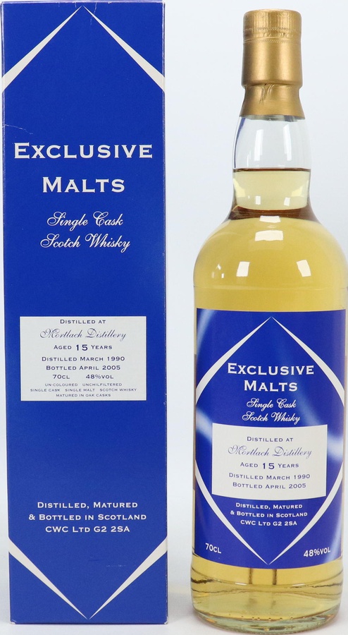 Mortlach 1990 CWC Exclusive Malts 48% 700ml
