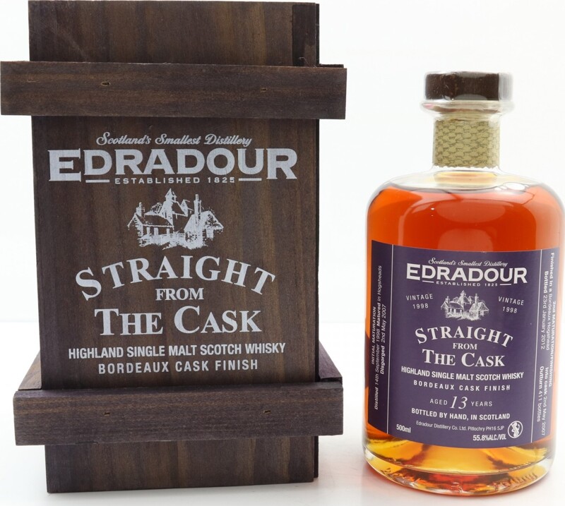 Edradour 1998 Straight From The Cask Bordeaux Cask Finish 13yo 55.8% 500ml