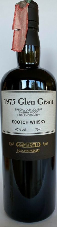 Glen Grant 1975 Sa 35th Anniversary Sherry Wood #5524 45% 700ml