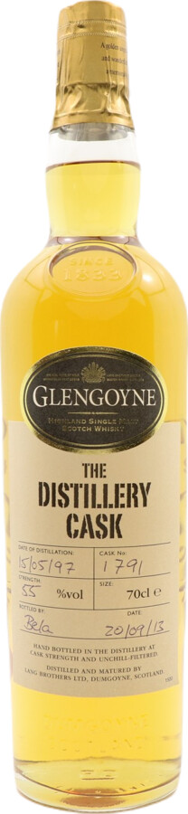Glengoyne 1997 The Distillery Cask 16yo Bourbon Hogshead #1791 55% 700ml