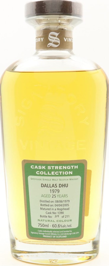Dallas Dhu 1979 SV Cask Strength Collection #1390 60.6% 750ml