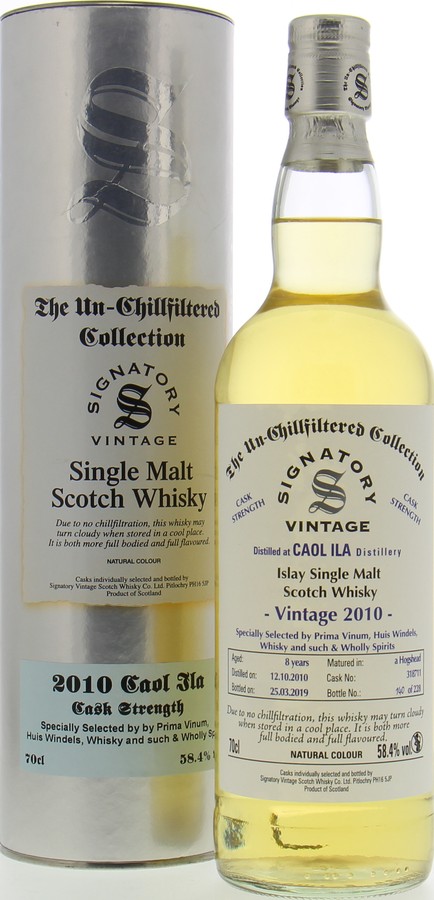 Caol Ila 2010 SV The Un-Chillfiltered Collection Cask Strength #318711 58.4% 700ml