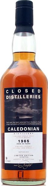 Caledonian 1965 PDA Closed Distilleries 42.1% 700ml