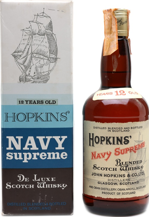 Hopkins Navy Supreme 12yo Blended Scotch Whisky 43% 750ml