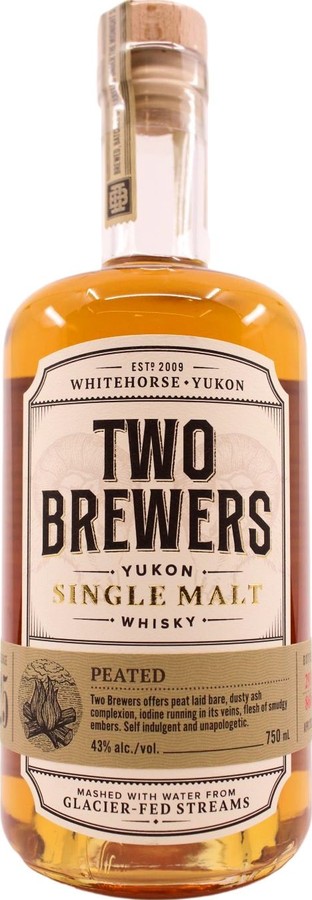 Two Brewers Peated Release 19 Yukon Single Malt Whisky 46% 750ml