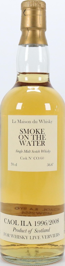Caol Ila 1996 TS Smoke On The Water Bourbon CO/60 LMDW For Whisky Live Verviers 56.6% 700ml