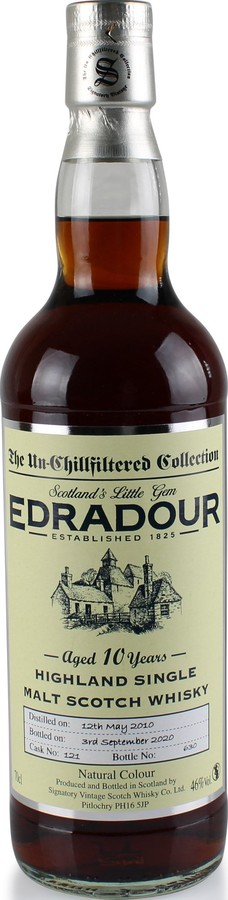 Edradour 2010 SV The Un-Chillfiltered Collection Sherry Cask #121 46% 700ml
