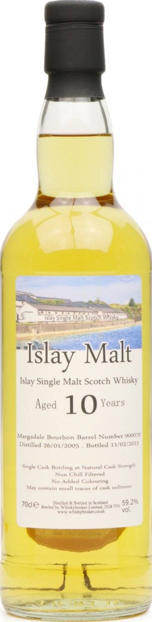Islay Malt 2005 WhB Private Cask Bottling Margadale Bourbon Barrel #900070 59.2% 700ml