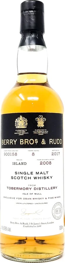 Tobermory 2008 BR Sherry #900158 Oban Whisky & Fine Wines Exclusive 67.6% 700ml