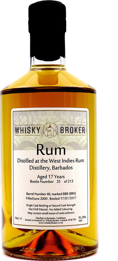 Whisky Broker 2000 Wird Barbados 17yo 51.8% 700ml