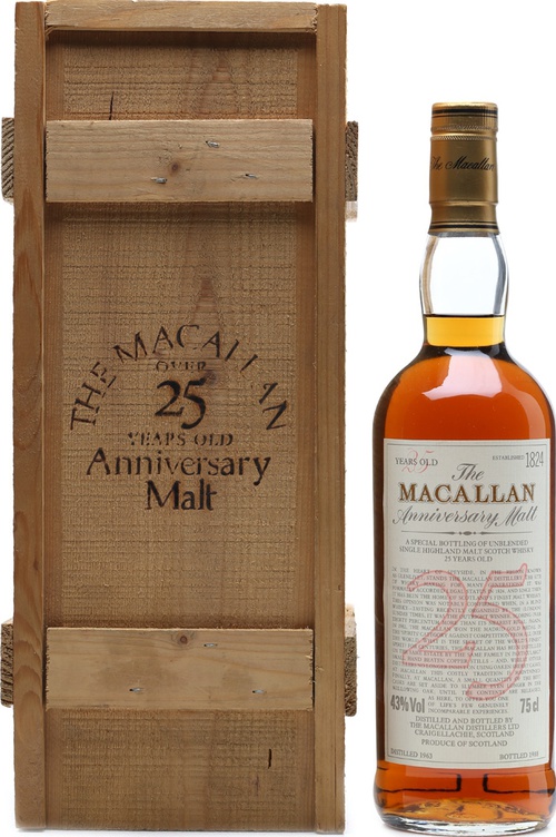 Macallan 1963 The Anniversary Malt Sherry Cask 43% 750ml