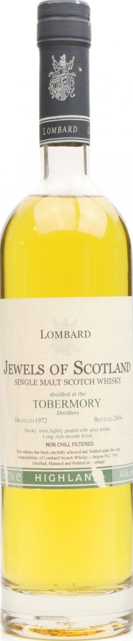 Tobermory 1972 Lb Jewels of Scotland 46% 700ml