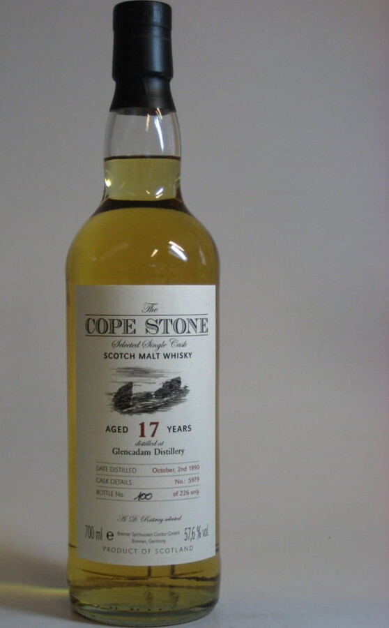 Glencadam 1990 DR The Cope Stone 17yo Fresh Bourbon Cask #5979 Bremer Spirituosen Contor GmbH 57.6% 700ml