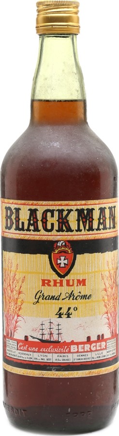 Blackman 1970's Grand Arome Rhum 44% 1000ml