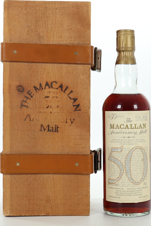 Macallan 50yo The Anniversary Malt Oak sherry casks 38.6% 750ml
