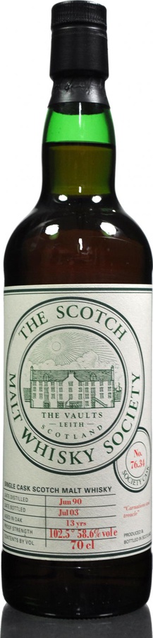 Mortlach 1990 SMWS 76.34 Carnations and treacle Sherry Cask 58.6% 700ml