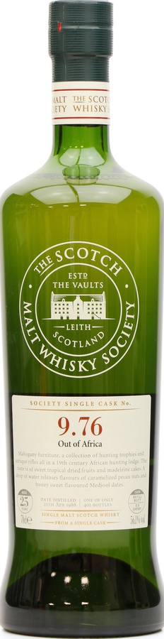 Glen Grant 1988 SMWS 9.76 Out of Africa Refill Ex-Sherry Butt 56.1% 700ml
