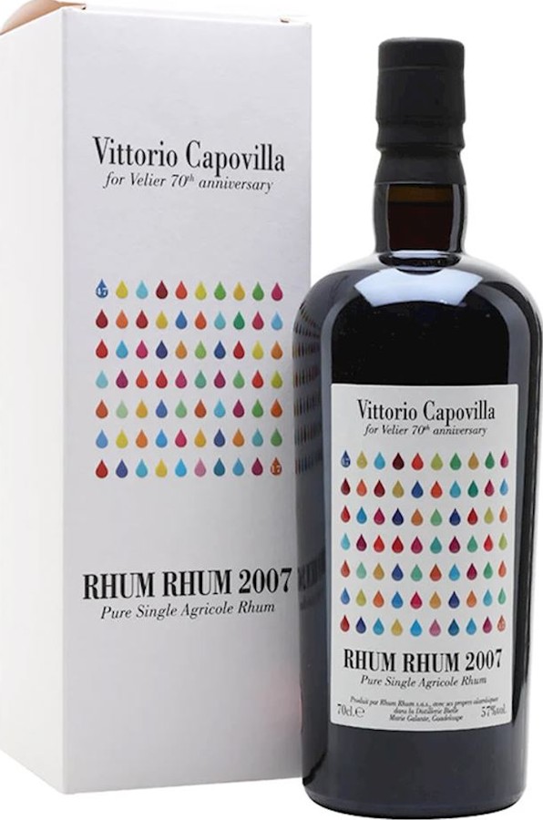 Rhum Rhum 2007 Bielle Marie Galante Bottled by Vittorio Capovilla for Velier 70th Anniversary 10yo 57% 700ml