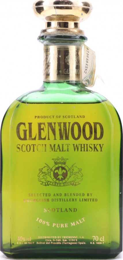 Glenwood Scotch Malt Whisky 100% Pure Malt 40% 700ml