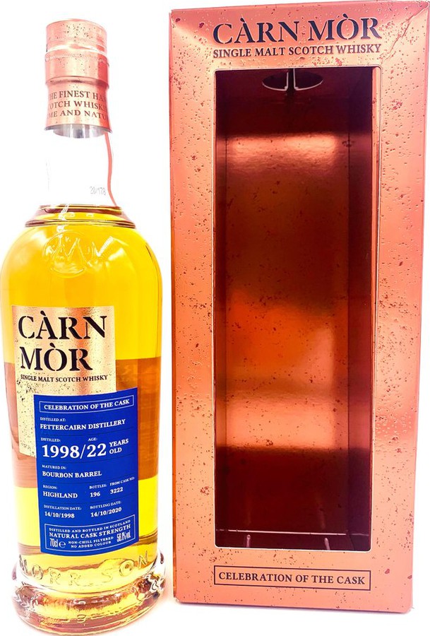 Fettercairn 1998 MSWD Carn Mor Celebration of the Cask Bourbon Barrel #3222 56.1% 700ml