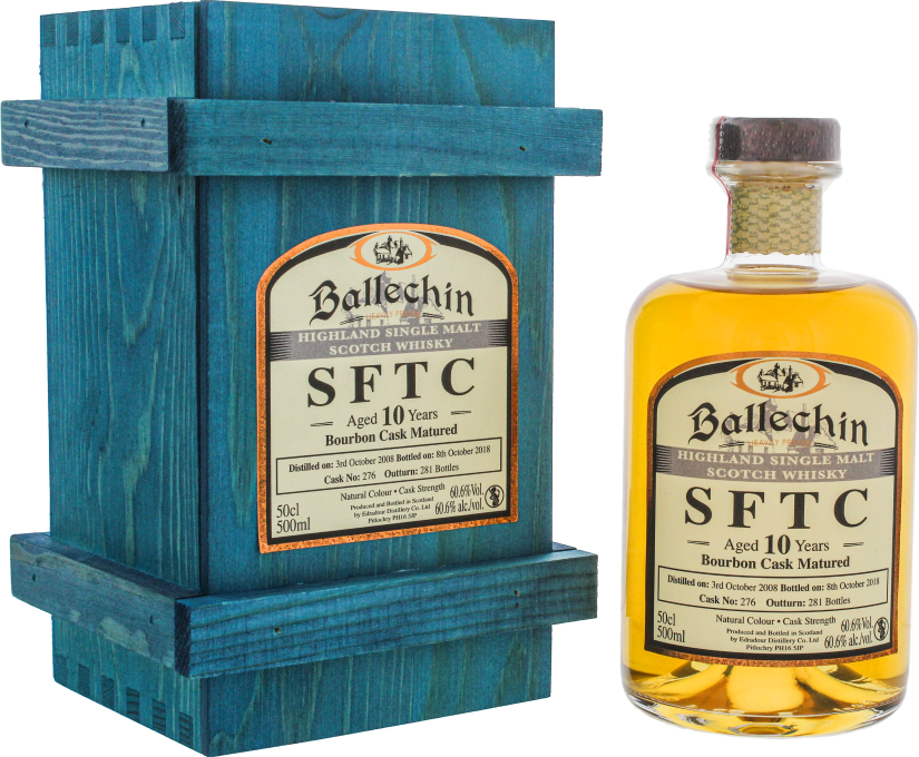 Ballechin 2008 SFTC Bourbon Cask Matured #276 60.6% 500ml