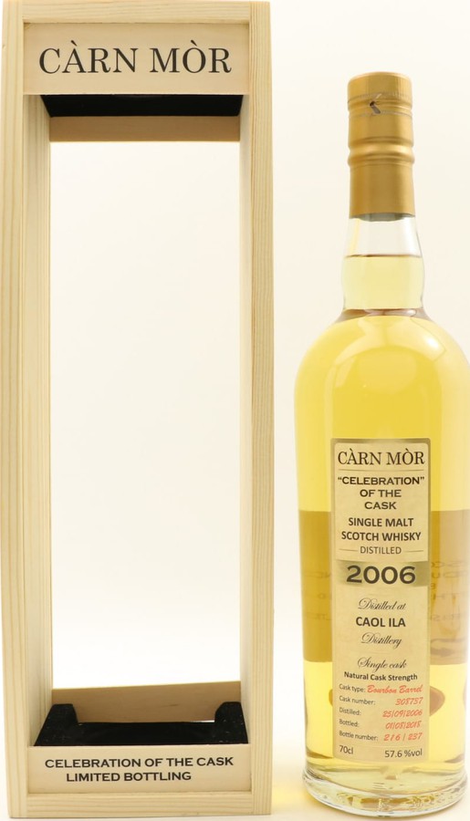 Caol Ila 2006 MMcK Carn Mor Celebration of the Cask Bourbon Barrel #308737 57.6% 700ml