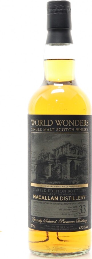 Macallan 1979 MMcK World Wonders Refill Hogshead #10115 42.3% 700ml