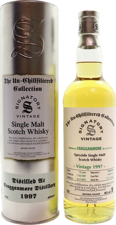 Cragganmore 1997 SV The Un-Chillfiltered Collection 1132 + 34 46% 700ml
