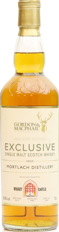 Mortlach 1995 GM Exclusive 1st Fill Sherry Butt #3569 The Whisky Castle Tomintoul 58.8% 700ml