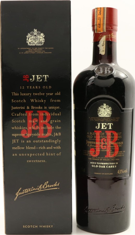 J&B Jet 43% 750ml
