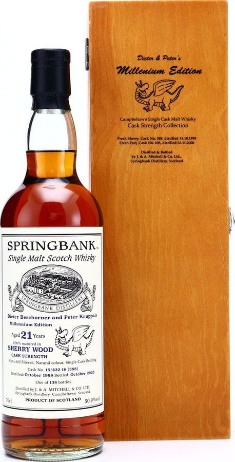 Springbank 1999 Private Bottling Sherry Cask 15/432-16 (388) 50.9% 700ml