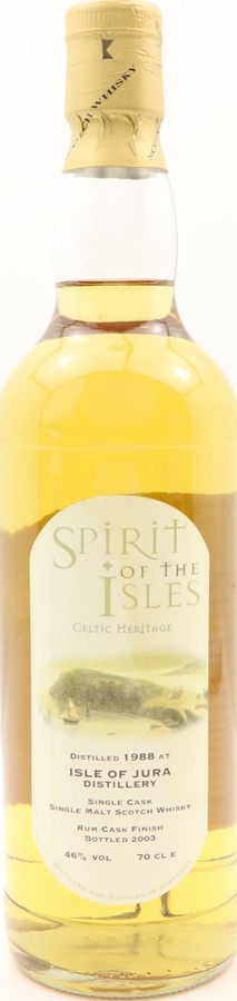 Isle of Jura 1988 LG Spirit of the Isles Rum Cask Finish 46% 700ml