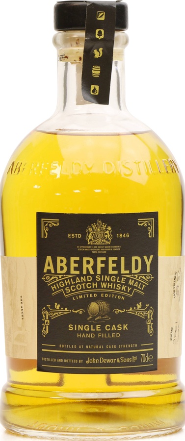 Aberfeldy 2001 Hand Bottled at the Distillery Bourbon Cask #21423 57.5% 700ml
