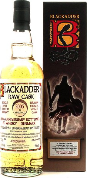 Bunnahabhain 2005 BA Raw Cask Barrel #800016 FC Whisky Denmark 57.1% 700ml